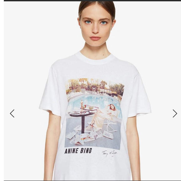 Anine Bing Tops - Annie Bing x Terry O’Neill Ab Lili tee Faye dunaway tee